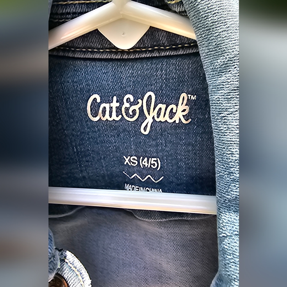 Cat & Jack Jean jacket 4/5 xs